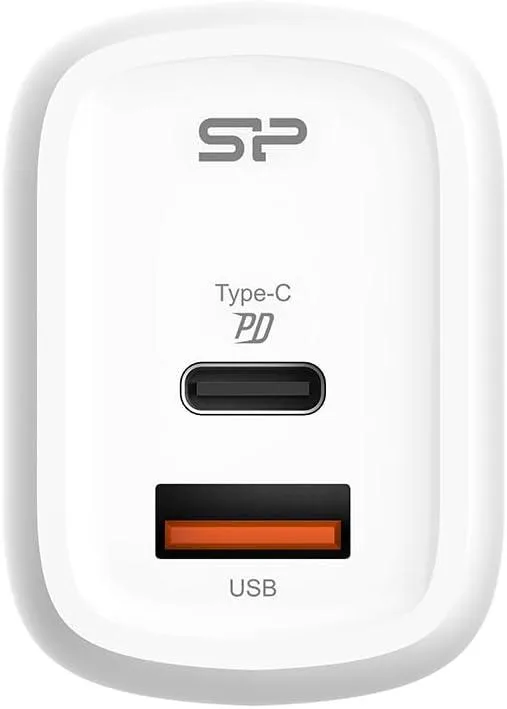Silicon Power Silicon Power SP30WASYQM252PCW 30W USB-A & USB-C EU charger — product photo