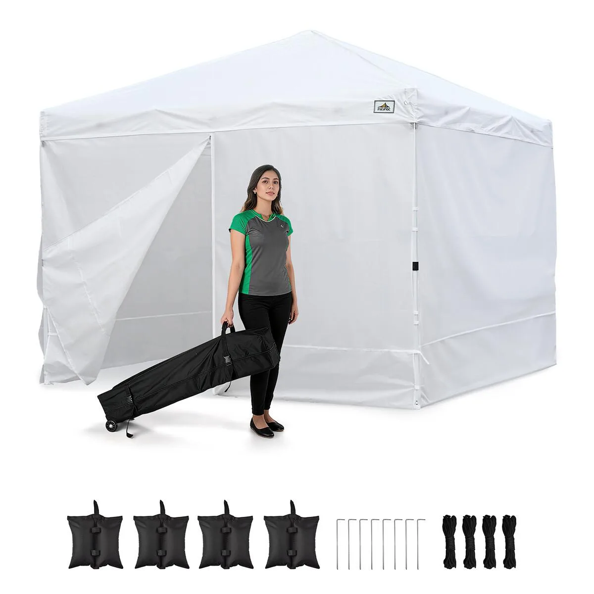 Instahibit Instahibit 35BTH009-10-07 10x10ft Pop Up Canopy with 4 Sidewalls — product photo