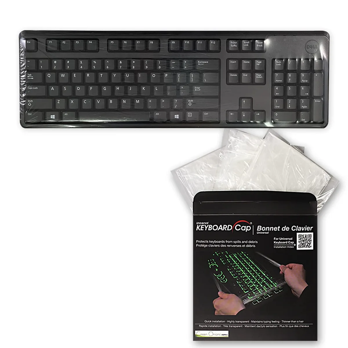  Green Onions Supply LP-UOXY-WTKO Keyboard Cover 3 Pack 0.025mm Transparent — product photo