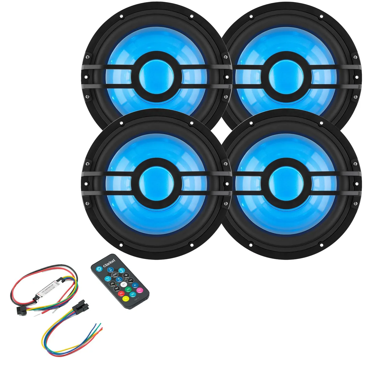 Clarion Clarion CMSP-101RGB-2 10" Marine Subwoofer 2-Ohm 250W RGB 4-Pack — product photo