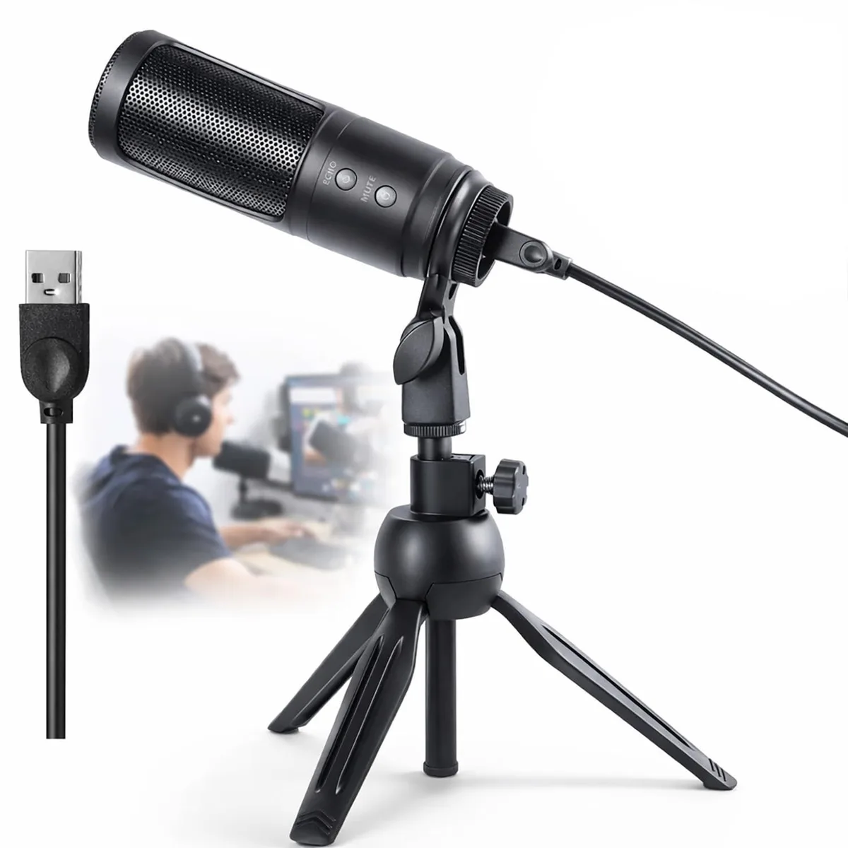  RXSKERTL K2S USB Condenser Microphone 5.9ft cable — product photo