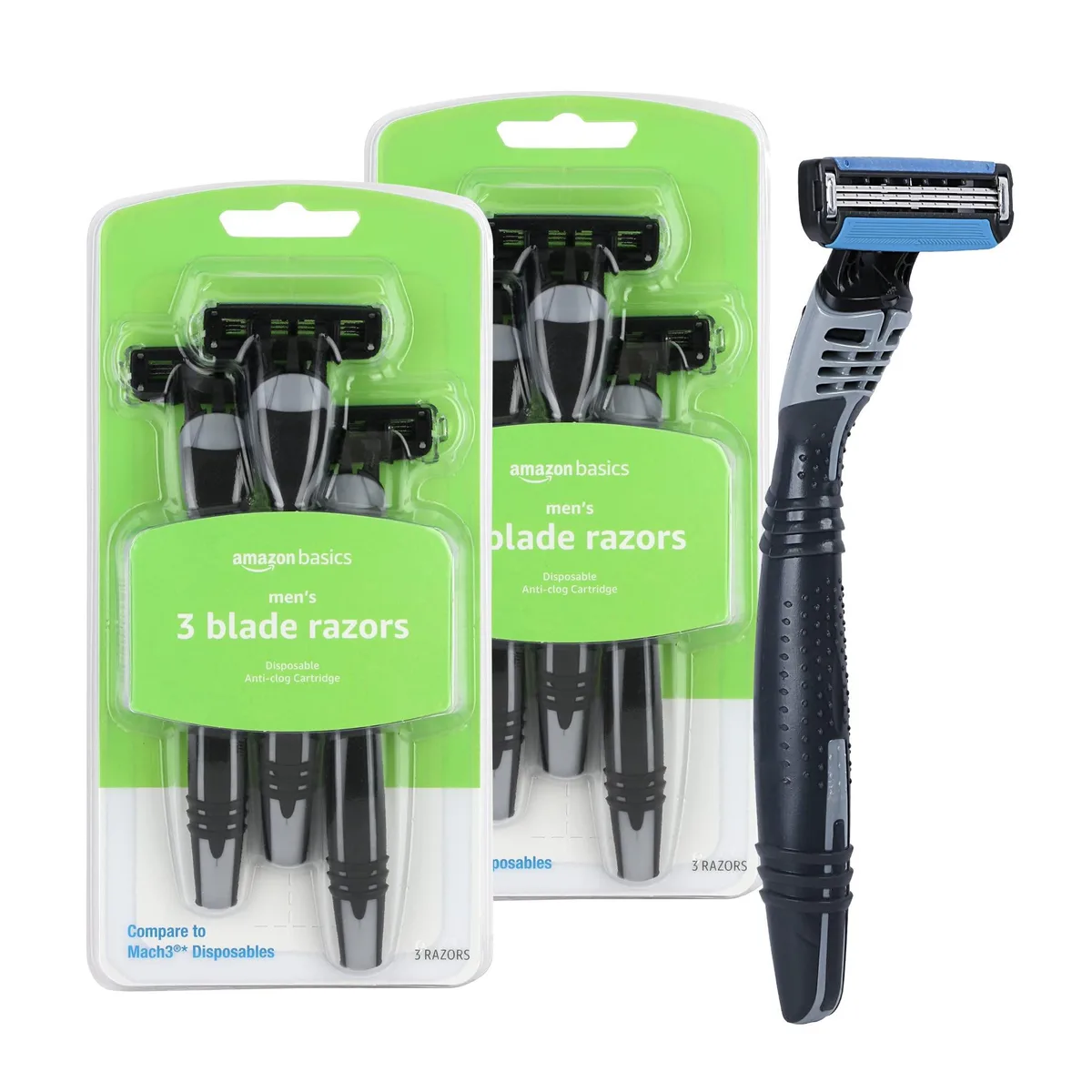 No Sew No Sew 3-Blade Disposable Razors for Men, 6 Count — product photo