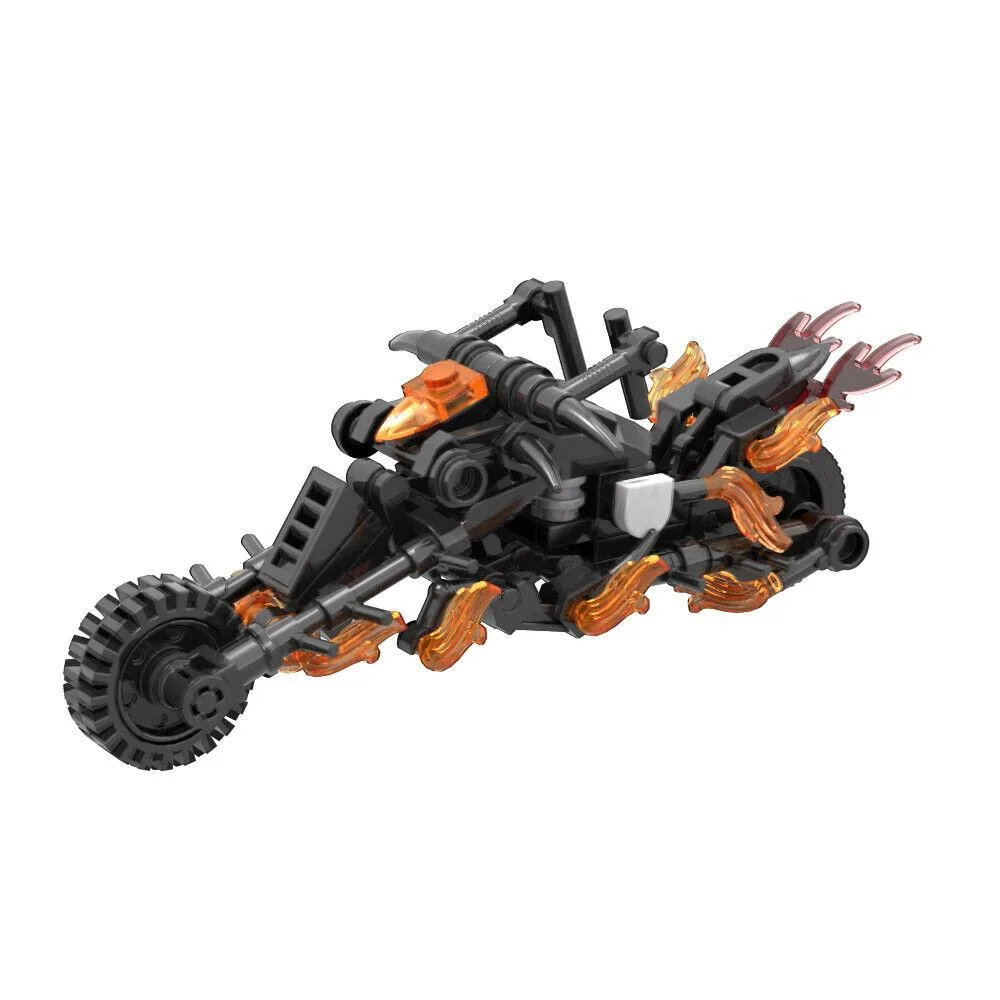 ZITIANYOUBUILD ZITIANYOUBUILD Iconic Motorcycle with Flames 111 Pieces — product photo