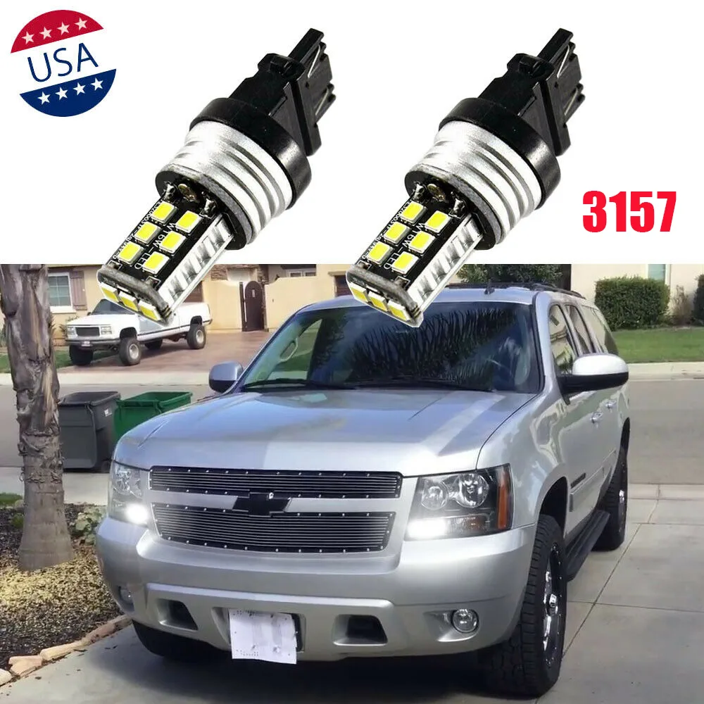 SIMPLEX TECHNOLOGY CO., LIMITED SIMPLEX TECHNOLOGY CO., LIMITED 2x 3157 6000K LED Reverse Bulbs GMC Sierra 1500 2500 3500 HD — product photo