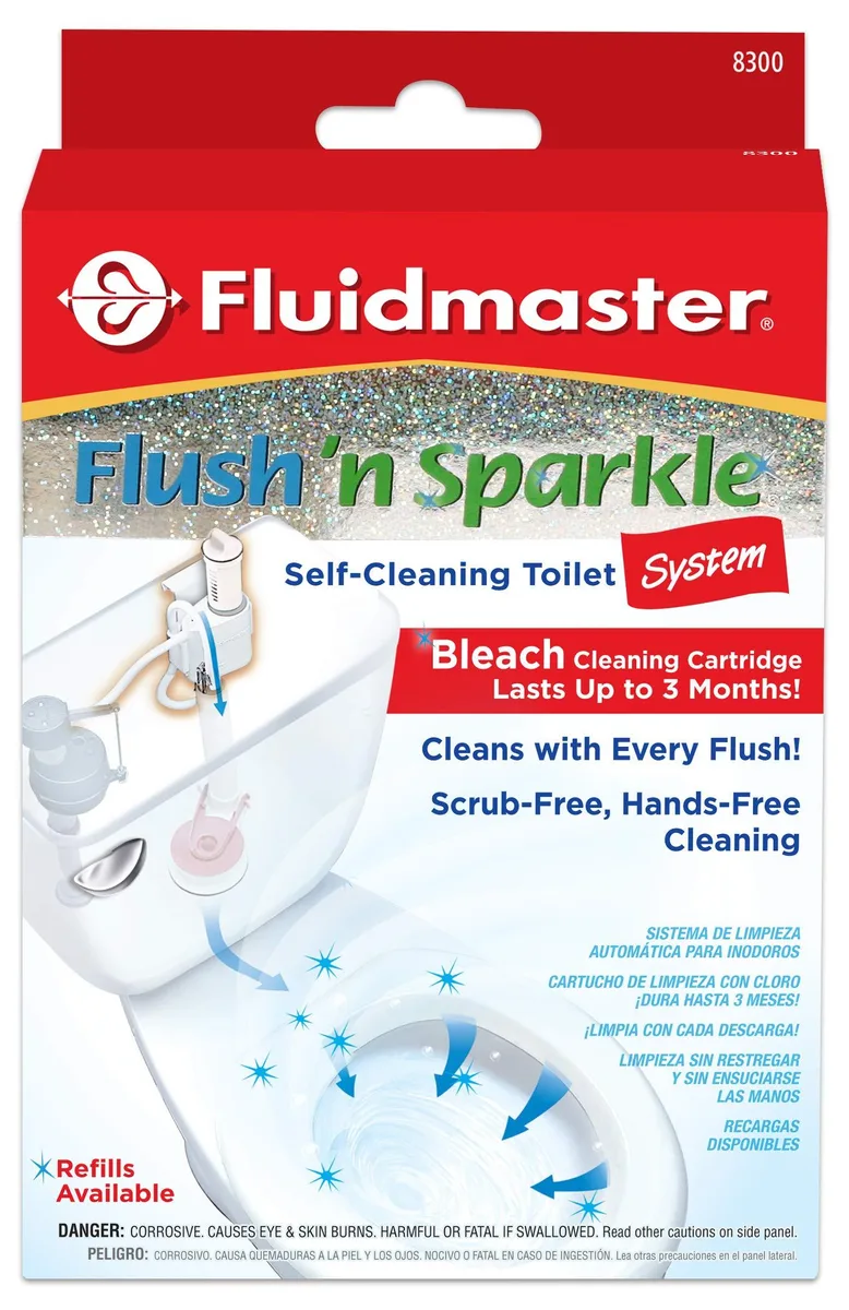  8300 Flush 'n Sparkle Automatic Toilet Bowl System with Bleach — product photo