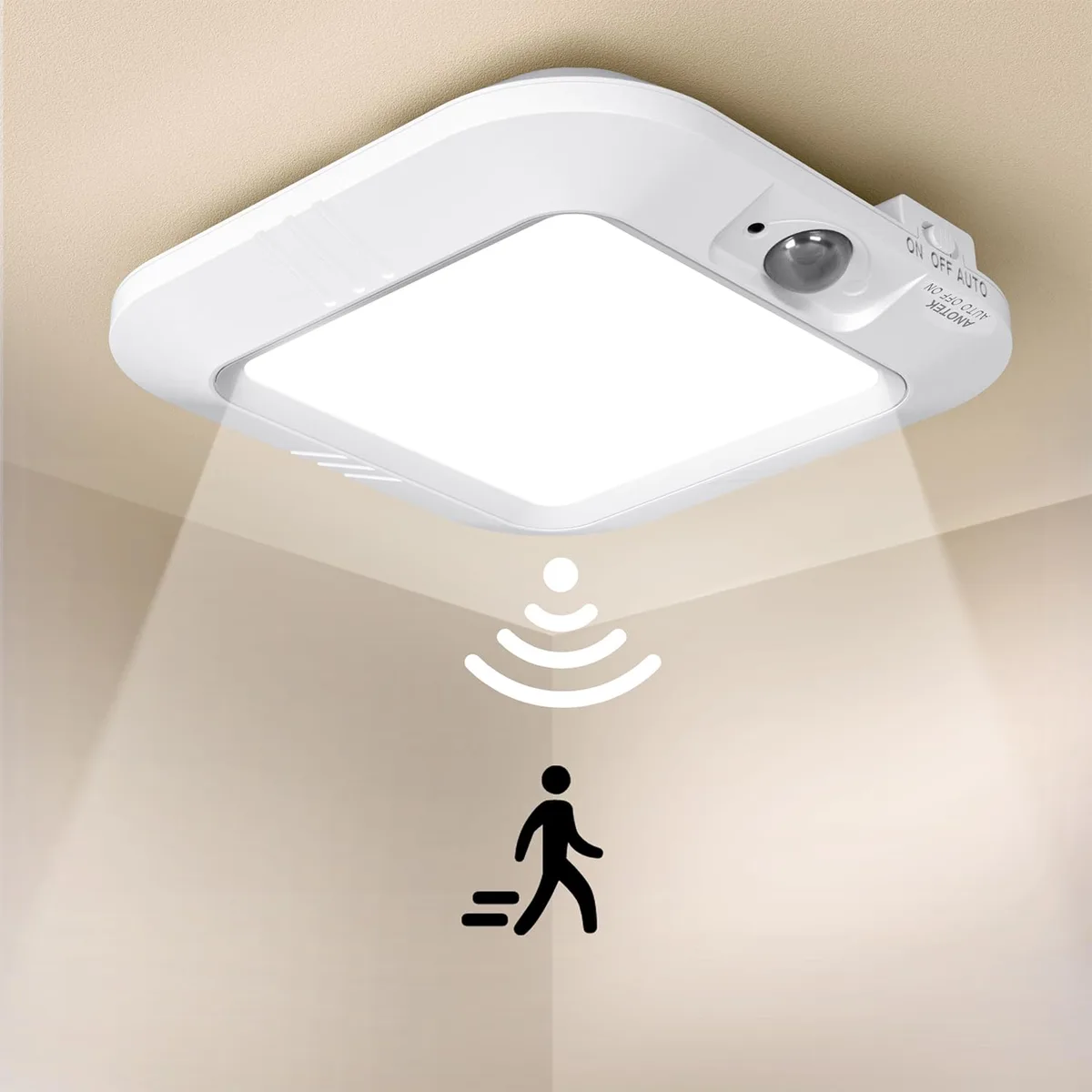Baldwin 6000K 180 lm Battery LED Ceiling Light 5.9 in — product photo