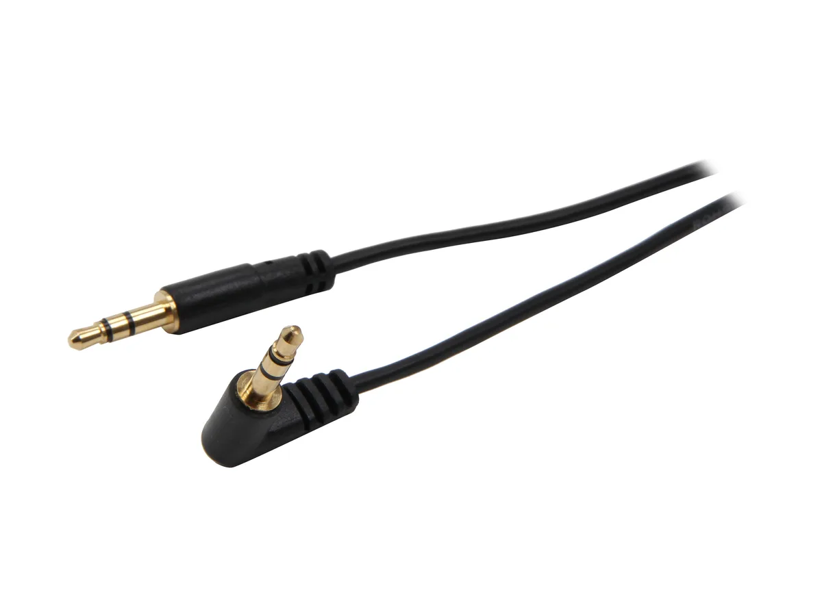 STARTECH STARTECH MU6MMSRA 3.5mm Slim Right Angle Stereo Audio Cable 6 ft — product photo