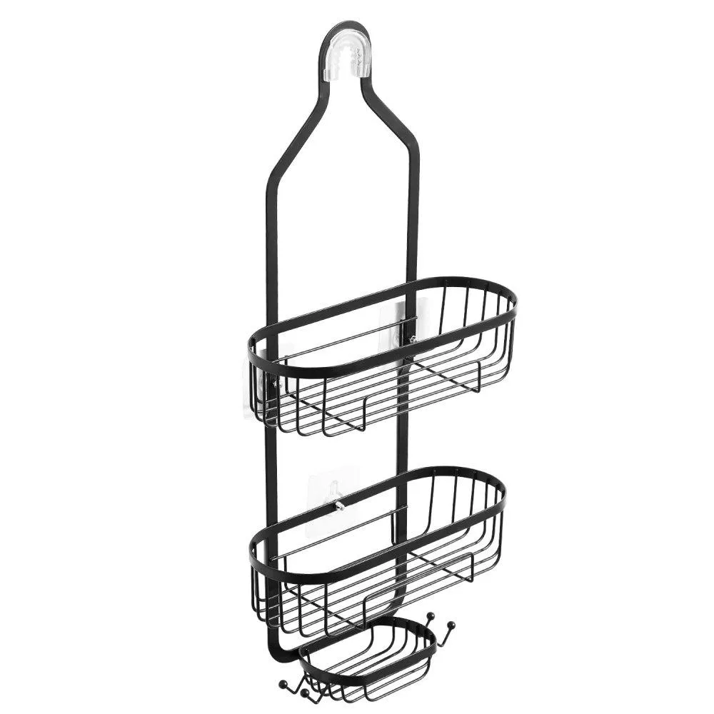 VEVOR VEVOR 3-Tier Shower Caddy 40 lbs Matte Black 802127 — product photo