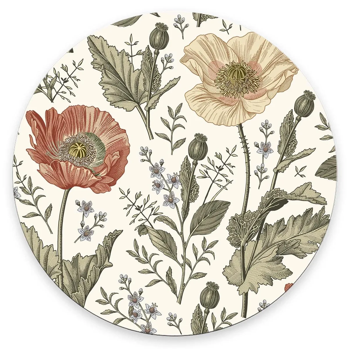  Nphuriy PmaOhgc2110asd Vintage Flowers Mouse Pad 7.9 in — product photo