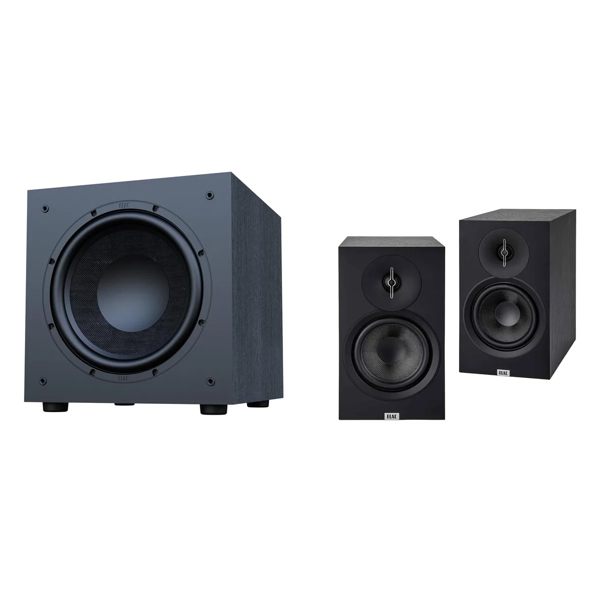 Elac Elac Debut 3.0 DB63 bookshelf speakers with DS103 10 inch subwoofer — product photo