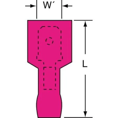 3M 3M MTI18-250Q Wire Cap Connectors Red Nylon PK25 — product photo