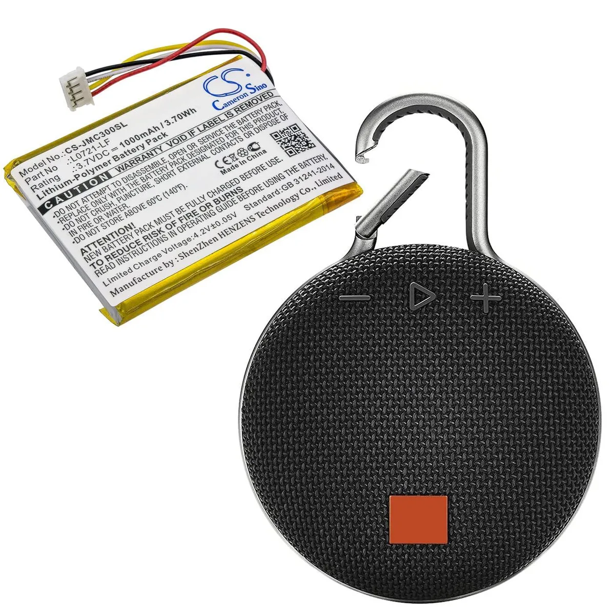  Cameron Sino JBL L0721-LF 1000mAh 3.7V Standard Battery — product photo