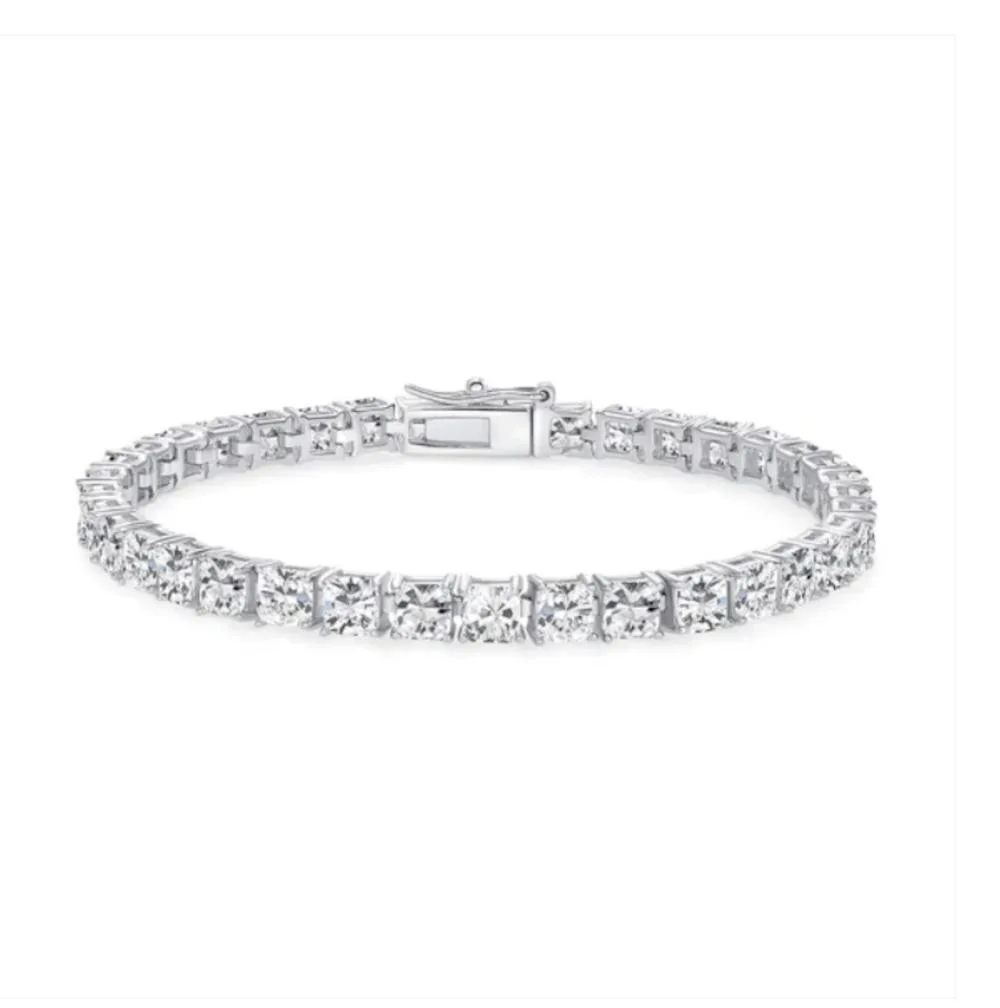 MST MST 925 Sterling Silver 7 Inch Tennis Bracelet 4mm Cubic Zirconia BB4808-7 — product photo