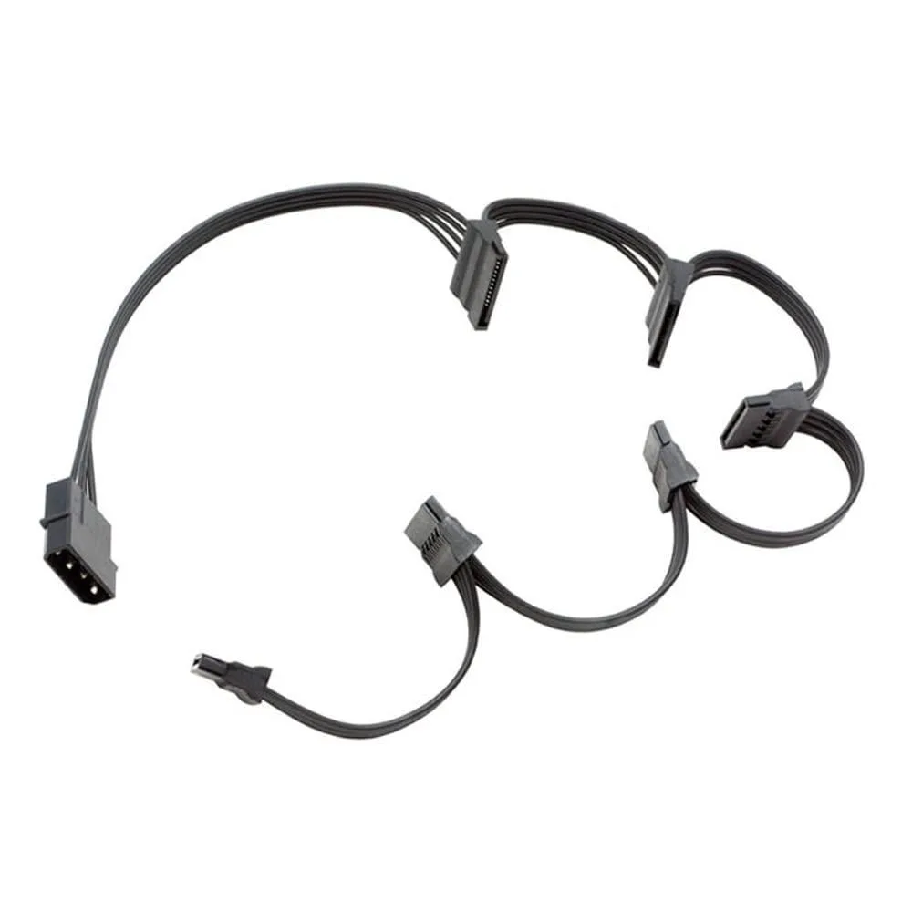 Vszerda Vszerda Molex 4 Pin Male to 6 SATA Female Power Cable 30inch 70cm — product photo