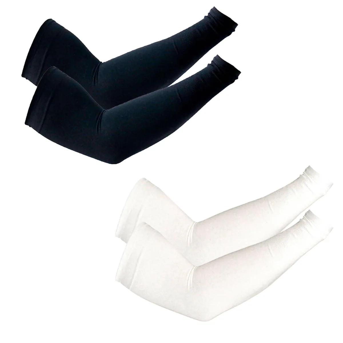  PFFY Arm Sleeves UPF 50+ White 2 Pairs — product photo