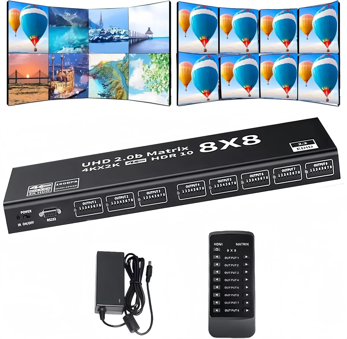 Jansicotek Jansicotek OZJ8 8x8 HDMI 2.0b Matrix Switch — product photo