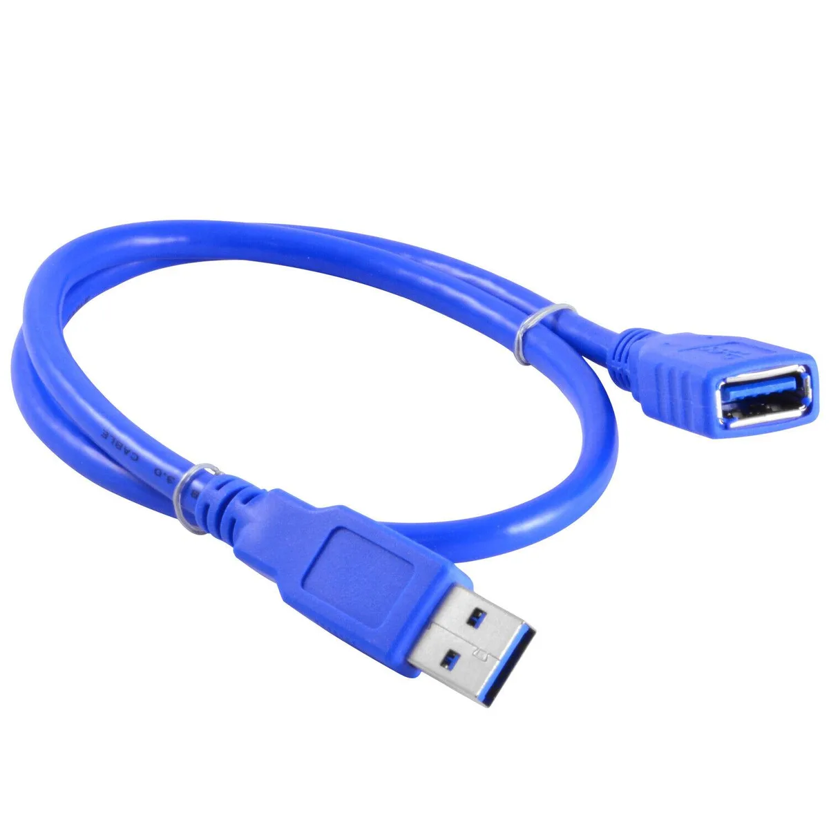 JacobsParts Inc. JacobsParts Inc. U3A-EXT-C USB 3.0 Type A Male to Female Extension Cable 1.5ft Blue — product photo