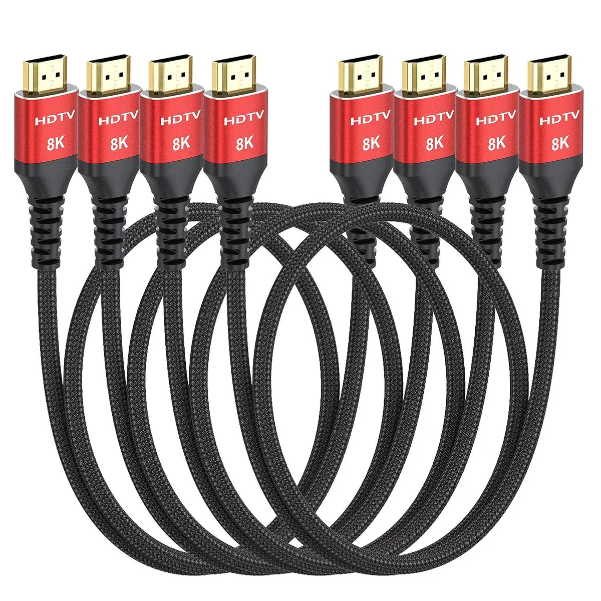 Keyence Keyence 8K HDMI 2.1 Cable 3FT 48Gbps 4-Pack — product photo