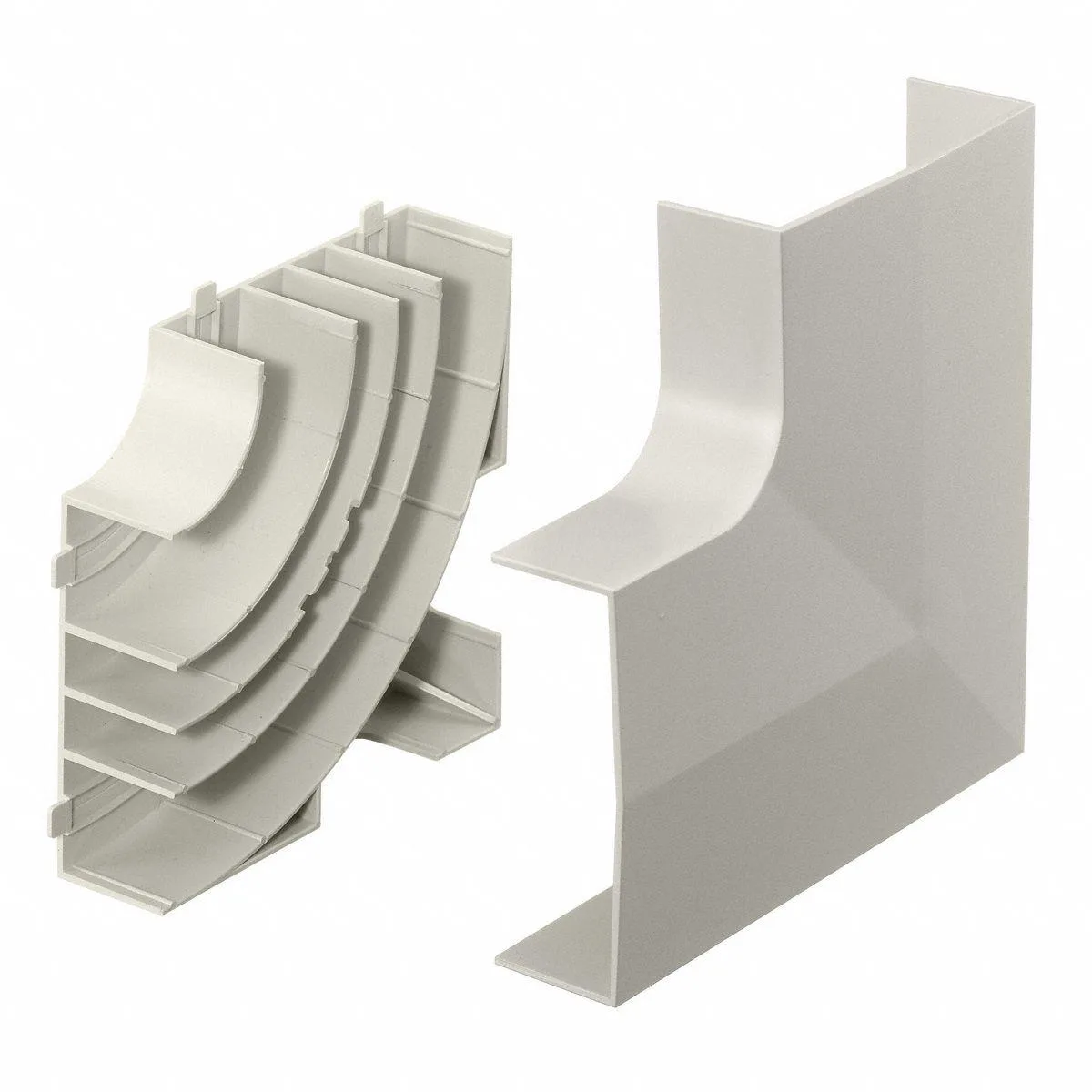 Hubbell Incorporated Hubbell Incorporated PB3FEBCA Flat Elbow Base and Cover Office White — product photo