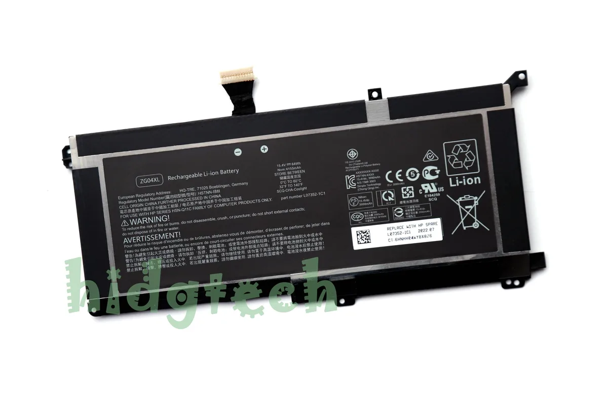 Beisite Beisite ZG04XL 15.4V 64Wh laptop battery for HP ZBook Studio X360 G5 EliteBook 1050 G1 — product photo