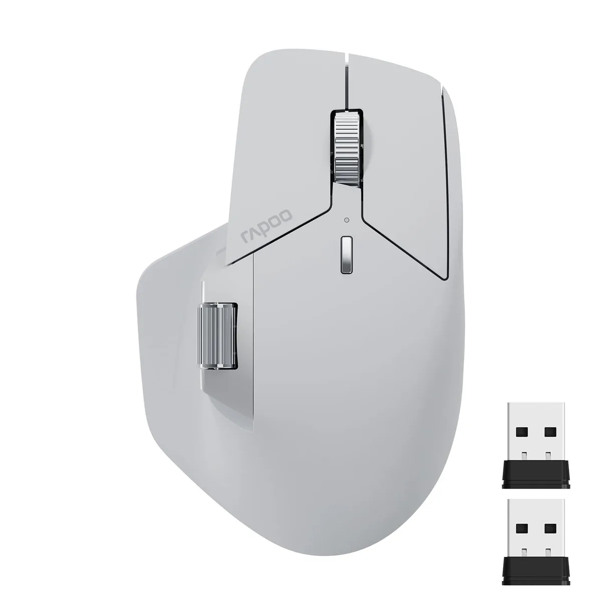  ASUS MT760 Rapoo Gaming Mouse, 11 Programmable Buttons, 4000 DPI, Bluetooth 5.0, 2.4GHz, 90-Day Battery, Black — product photo