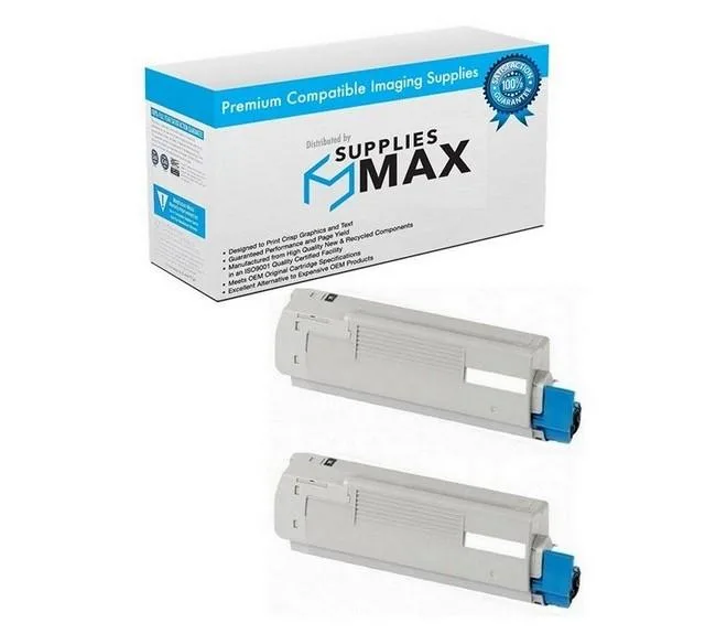 SuppliesMax SuppliesMax Okidata 43324424_2PK toner cartridge 2 pack 5000 pages — product photo