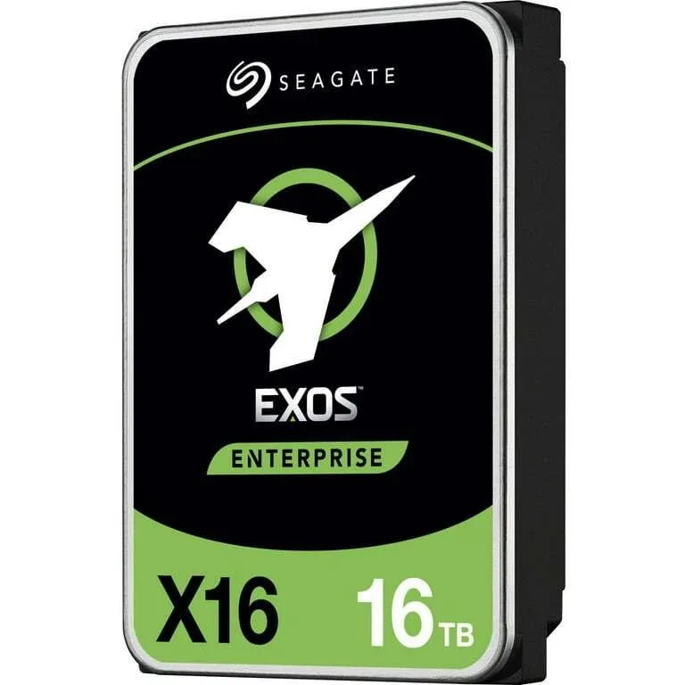 Seagate Seagate Exos X16 16 TB SAS 12 Gbps 3.5 in internal hard drive — product photo