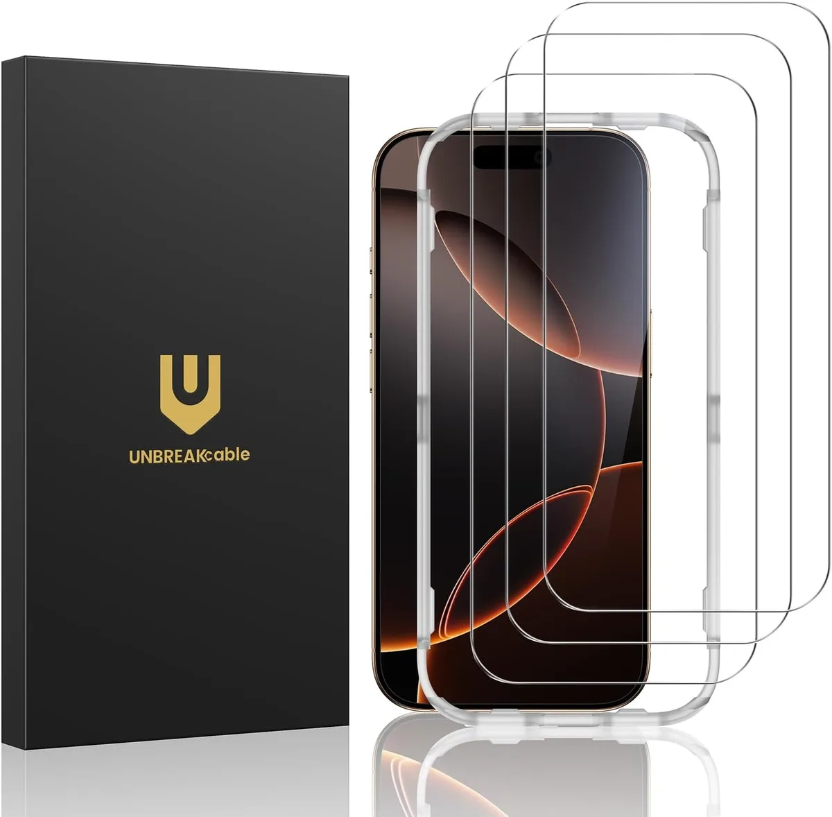 NuoTo NuoTo 3-Pack Tempered Glass Screen Protector for iPhone 16 Pro 6.3 inch — product photo