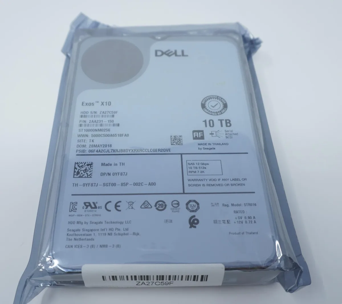 DELL DELL ST1200MM0088 1.2TB 10000RPM SAS 12Gb/s 2.5in internal hard drive (Lot of 10) — product photo