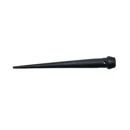 Steel bull pin with broad head and tether hole