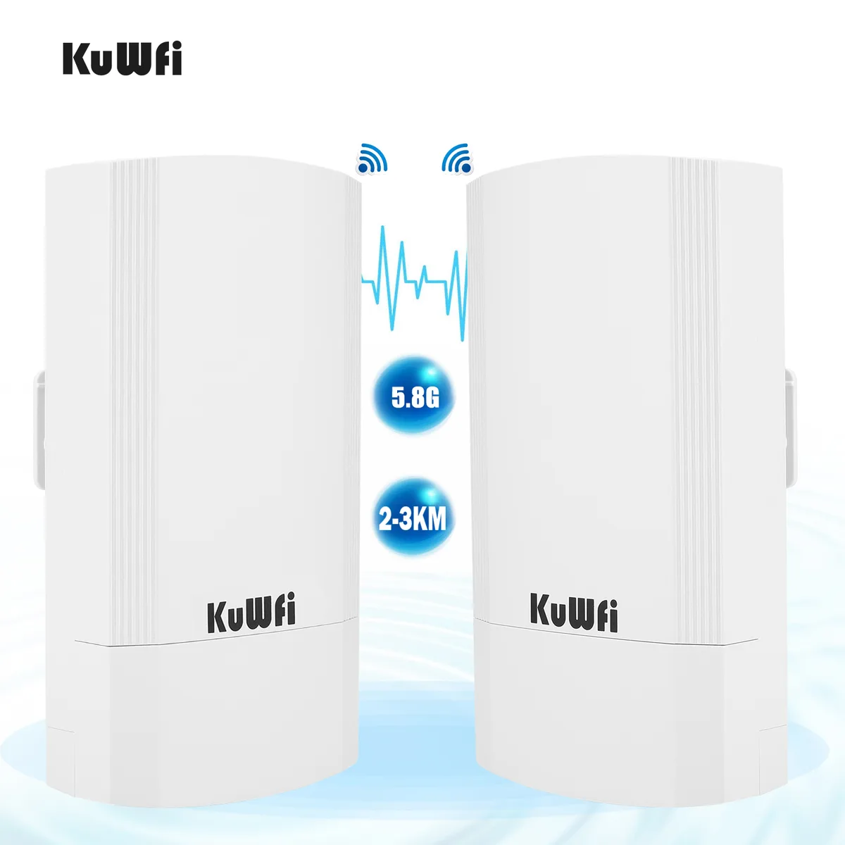 KuWfi KuWfi CPE80SR US 5.8G 900Mbps 2-Pack Wireless Bridge — product photo