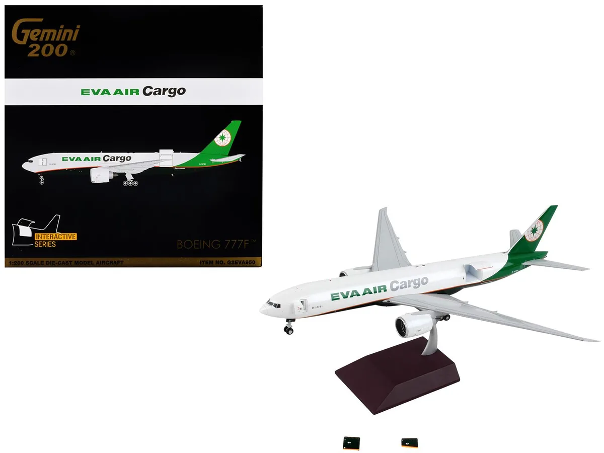 GeminiJets GeminiJets Boeing 777F EVA Air Cargo 1/200 diecast 12.5 in — product photo