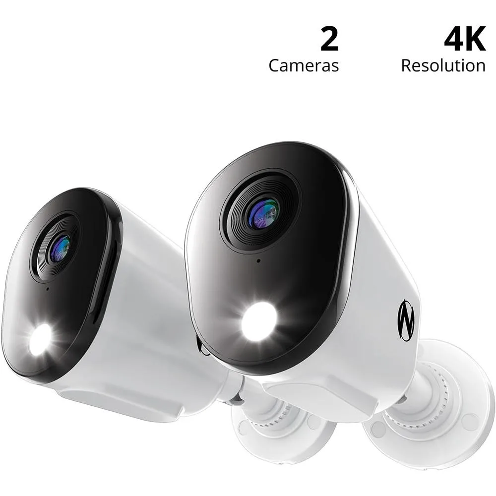 Night Owl Security Products Night Owl Security Products Wired 4K Deterrence Cameras 2-Way Audio 2 Pack — product photo