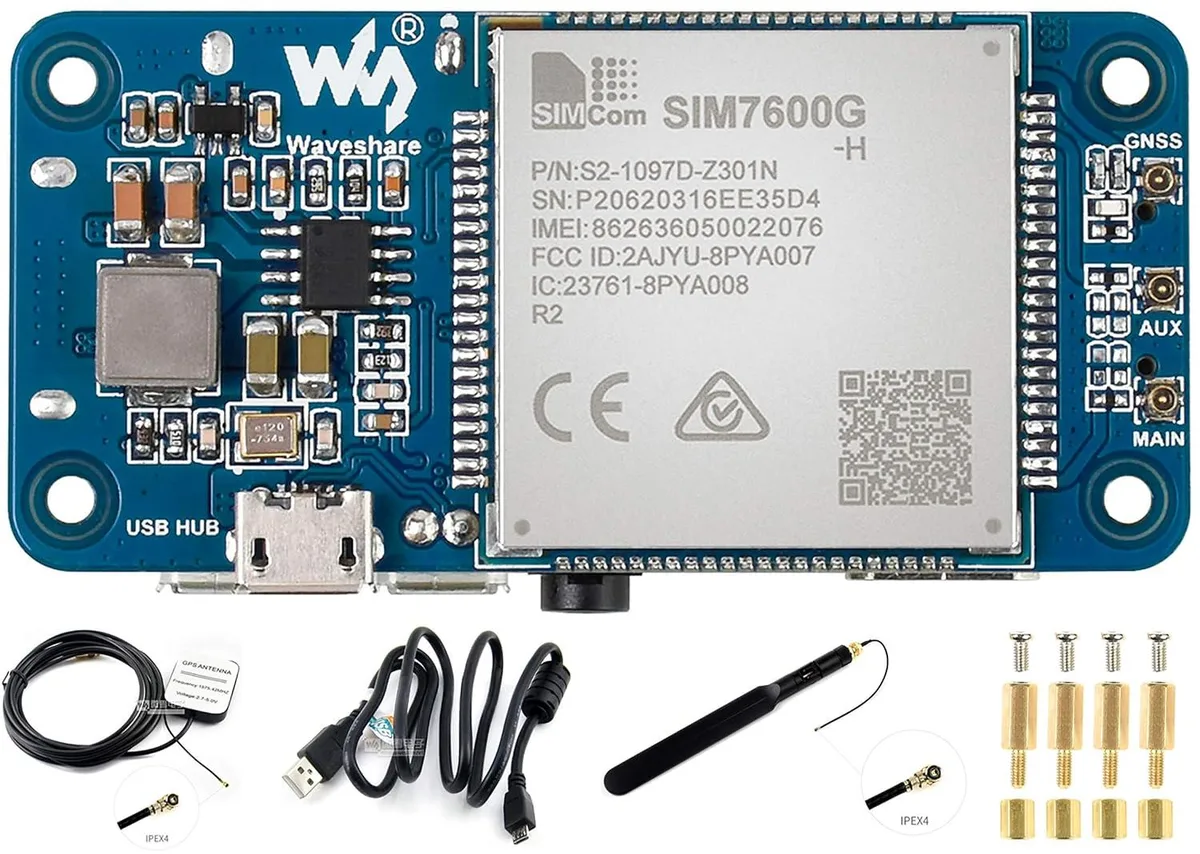 LORDWORLD LORDWORLD SIM7600G-H 4G HAT development board — product photo