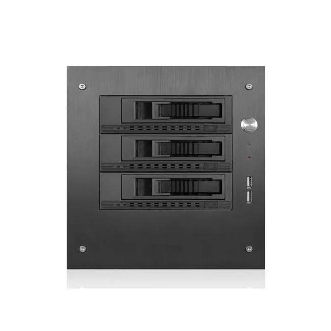 iStarUSA Inc. iStarUSA Inc. S-35-3M1BK server chassis, 3× 3.5″ hot-swap, mini-ITX, black — product photo