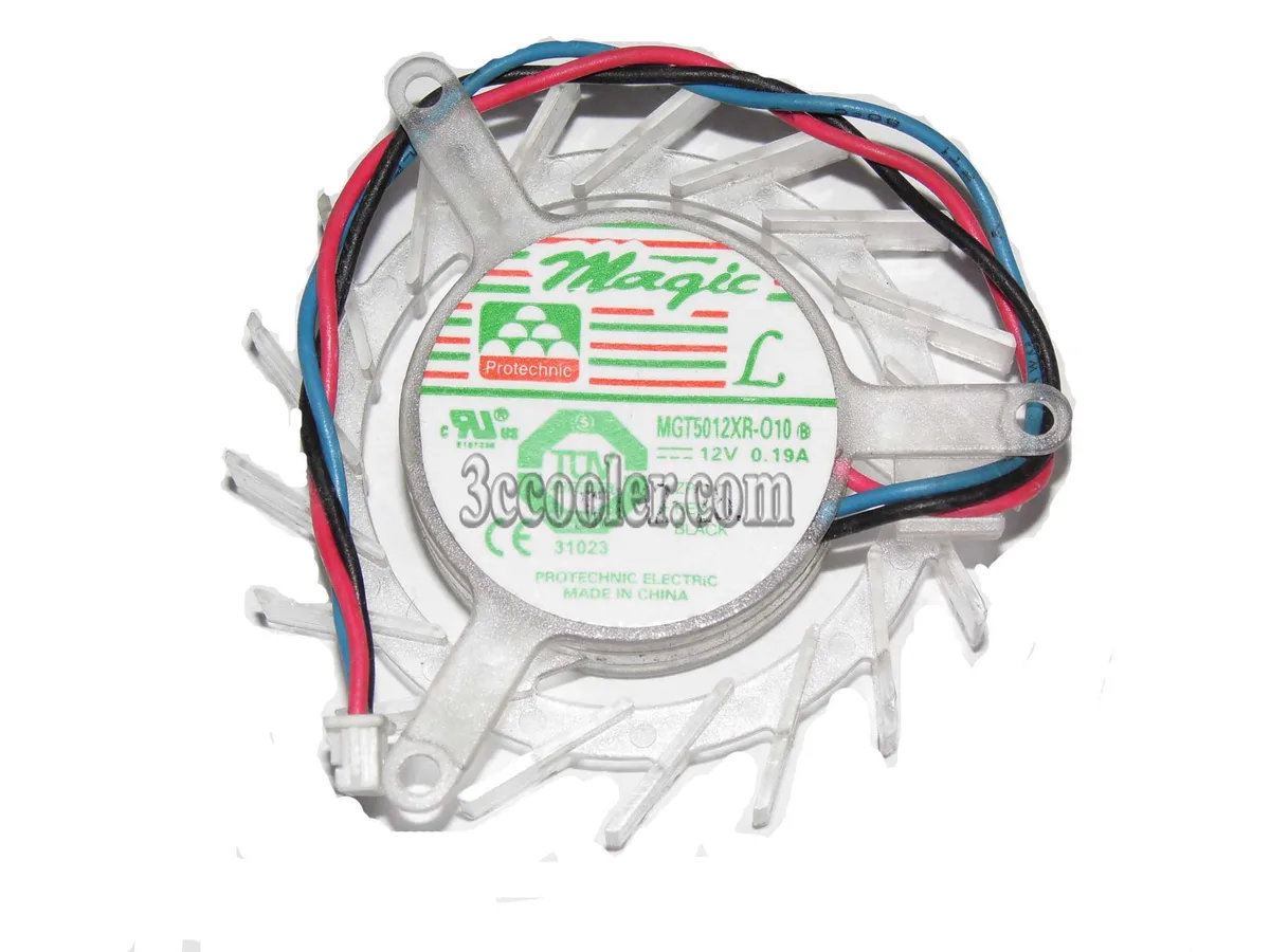 OEM Industries OEM Industries MGT5012XR-O10 frameless fan 12V 0.19A 3-pin hydraulic bearing for EN7600GT HDMI video card — product photo