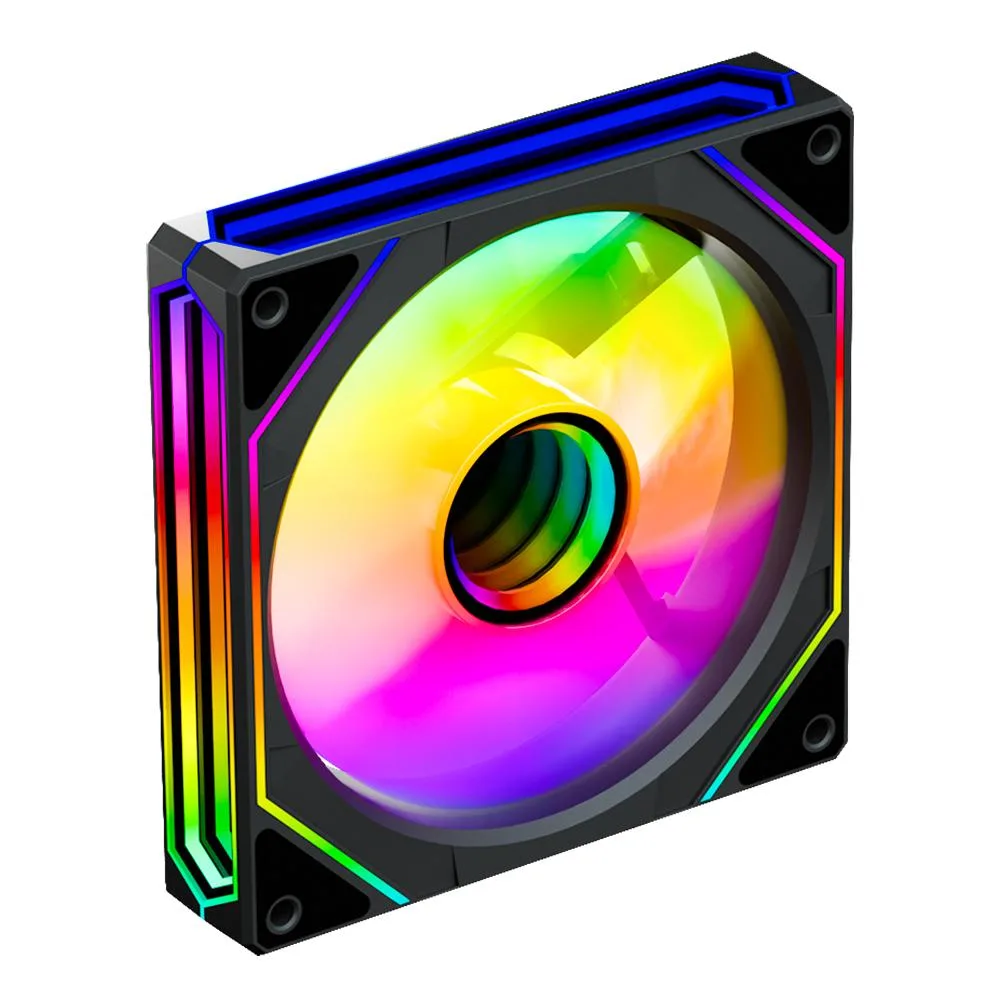 Jungle Leopard Jungle Leopard Prism6 PRO ARGB 120mm Reverse Blade Case Fan (Black) — product photo