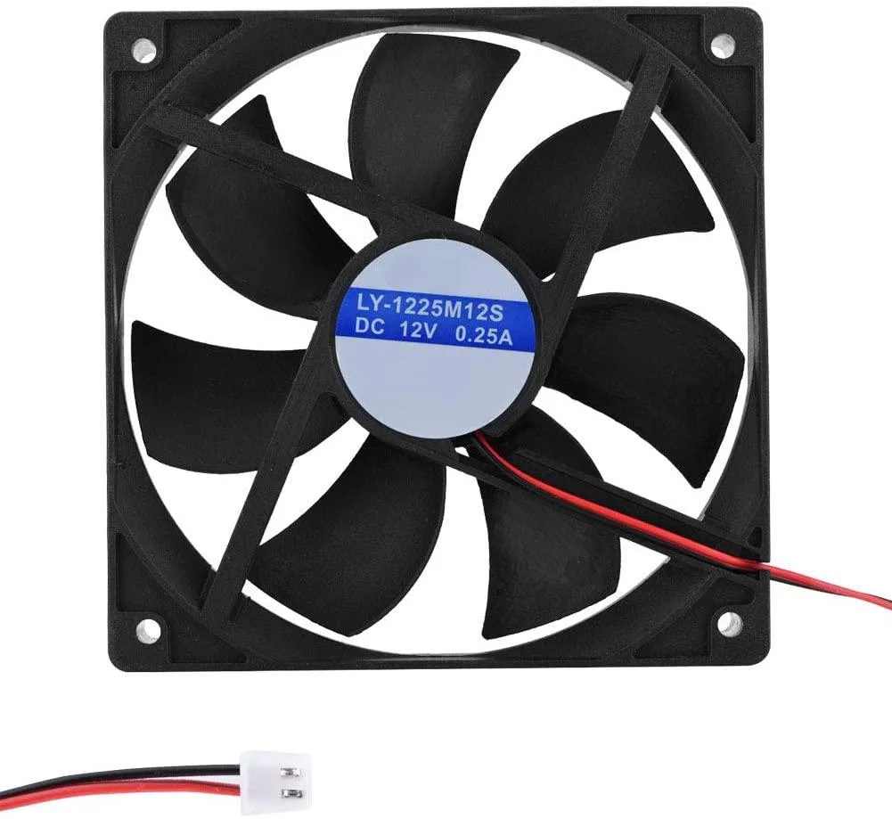 CAFELE CAFELE 120 mm case fan 1200 RPM 2-pin black 2-pack — product photo