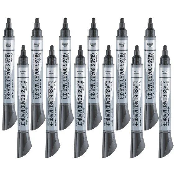 Quartet Quartet 79553 Dry Erase Marker Bullet Tip Black Dozen — product photo