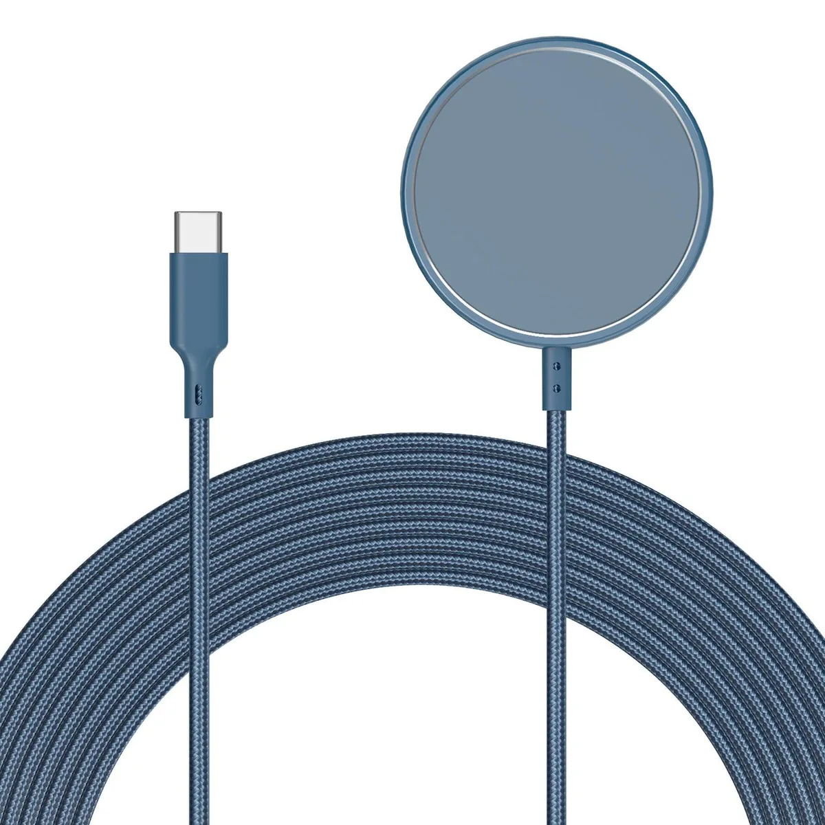 ZeroLemon ZeroLemon Magnetic Wireless Charger 10ft USB-C Cable Blue — product photo