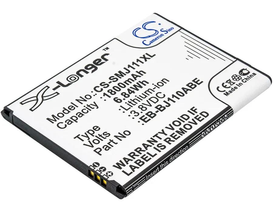 Rectangular smartphone battery with gold contacts and green circuit board visible