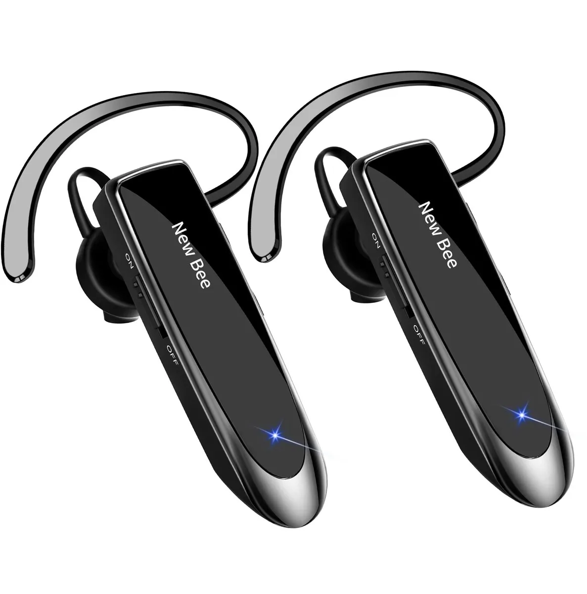  New Bee LC-B41 Bluetooth 5.0 headset 2-pack 24h talk — product photo