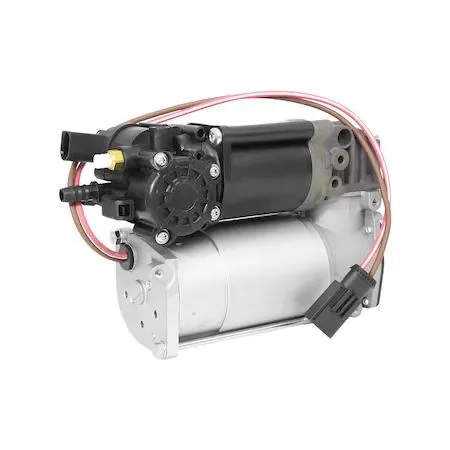 Unity 20-027504 air suspension compressor silver metal cylindrical unit with mounting bracket