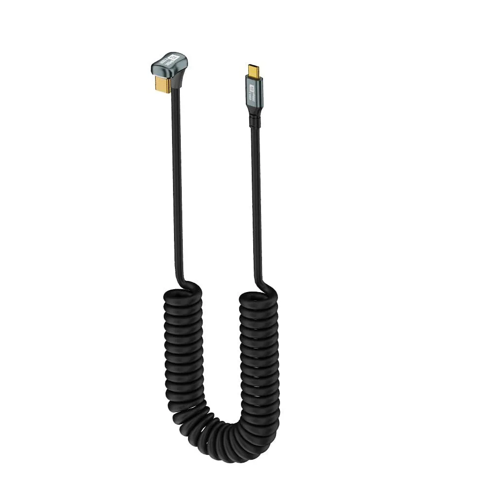 BUCIER BUCIER 20Gbps USB-C coiled cable 100W 6ft — product photo