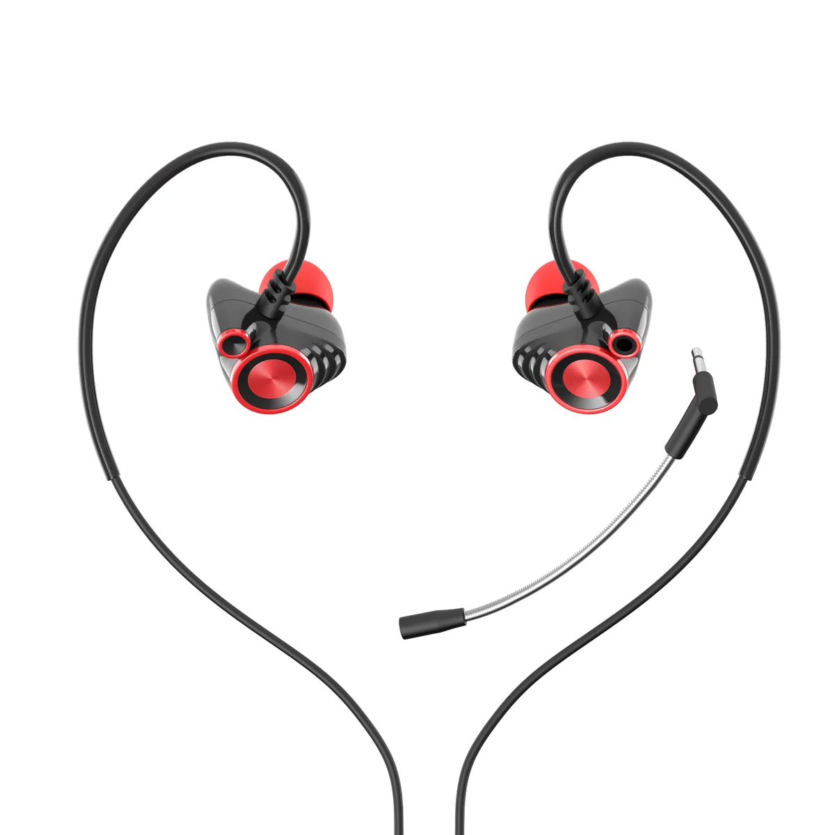 HP HP Wired Earbuds with Dual Detachable Mic, 3.5mm, Black, 35g — product photo