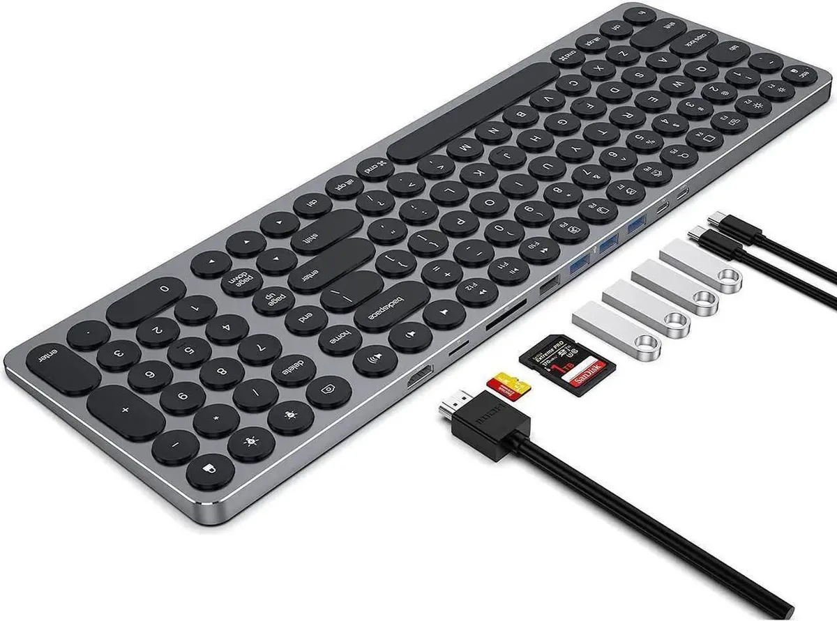 Vszerda Vszerda USB-C Hub Keyboard with Number Pad, 9-in-1 Docking Station — product photo