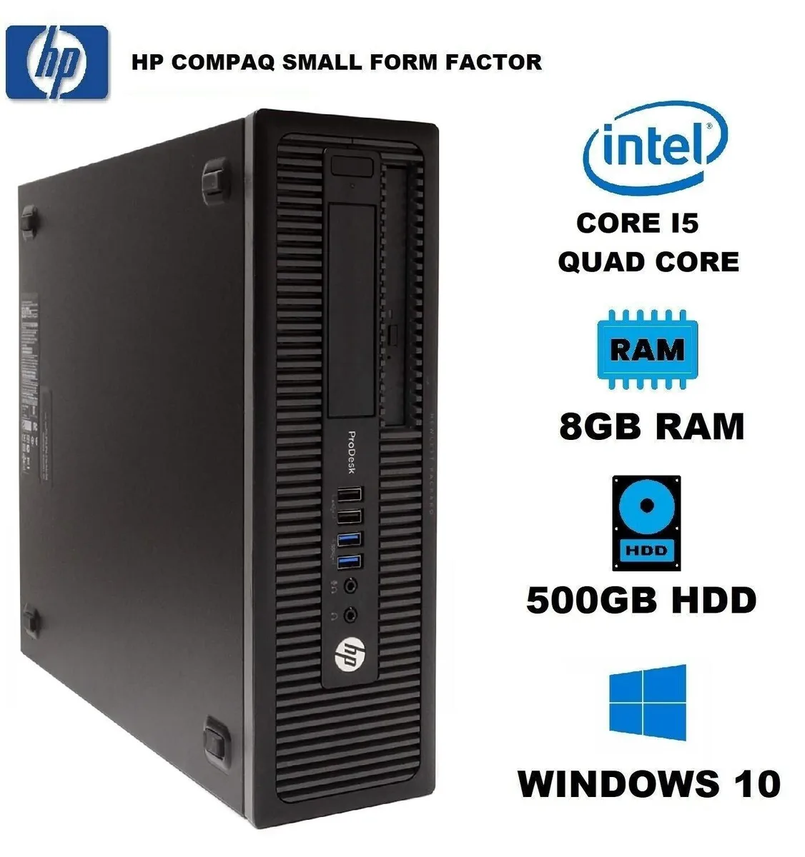 HP HP EliteDesk SFF i5 3.20 GHz 8 GB 500 GB HDD Windows 10 — product photo