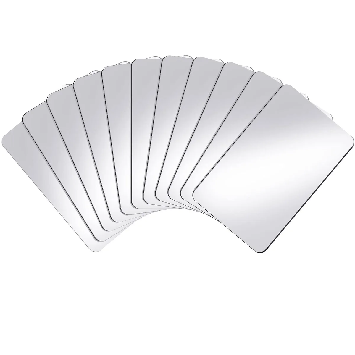  Yalikop Acrylic Mirrors 10 Pack 16 x 10 x 0.15 cm Rectangle Transparent — product photo
