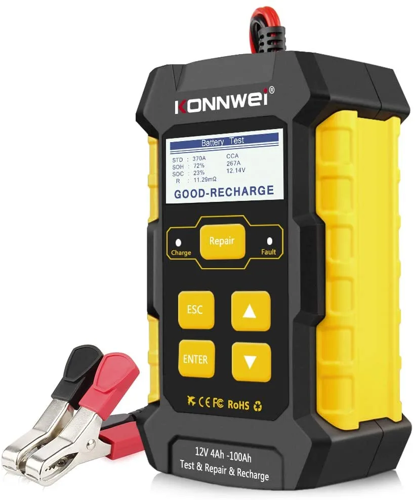 ESTONE ESTONE KW510 12V Battery Tester Charger Maintainer 100-2000 CCA — product photo