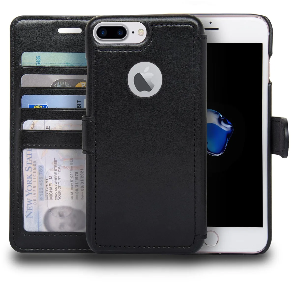 Navor Navor Flip Wallet Case Apple Window View iPhone 7 Plus Black — product photo